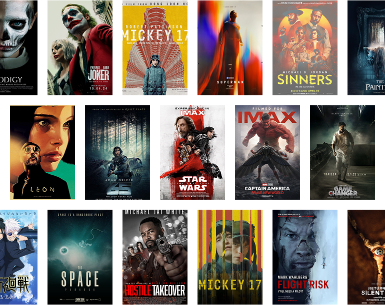 MovieLinks watchlist with popular movies and TV shows